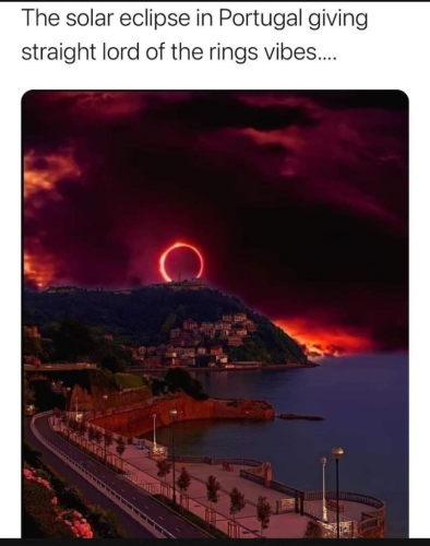 Solar Eclipse in Portugal