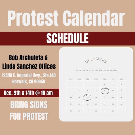 Norwalk, CA - Dec 9 & 14 - Protest