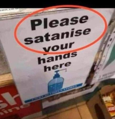 satanize your hands