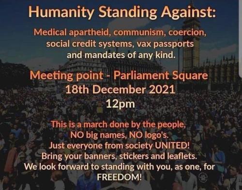 London Freedom Rally 18.12