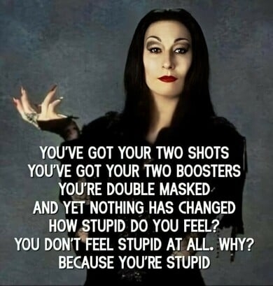 Morticia on vaxxers