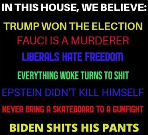 in this house we believe
