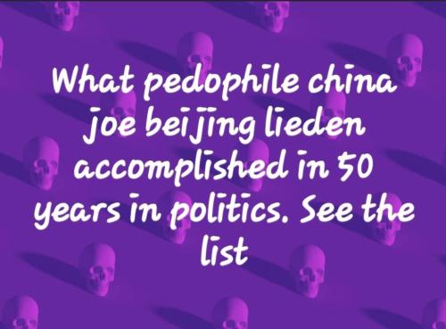 Fuck pedophile china joe beijing lieden