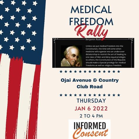 Ojai, CA - Jan 6 - Medical Freedom Rally