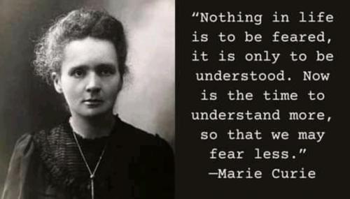 Understanding not fear