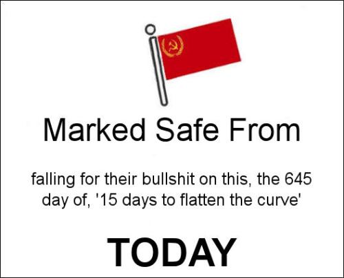 falling for their bullshit on this the 645 day of 15 days to flatten the curve