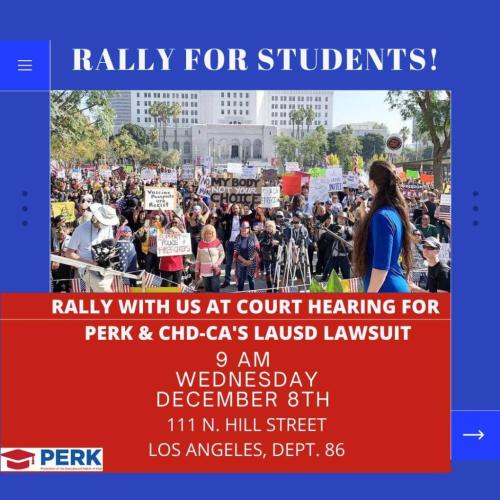 Los Angeles, CA - Dec 8 - Rally for Students