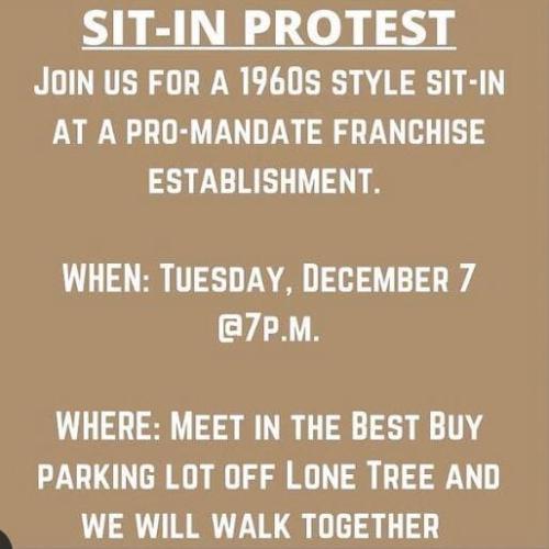 Contra Costa County, CA - Dec 7 - Peaceful Protest