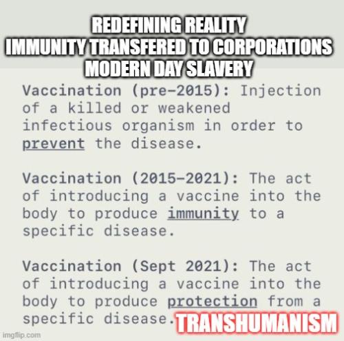 Vaccine Definitions Changed 2021 - B