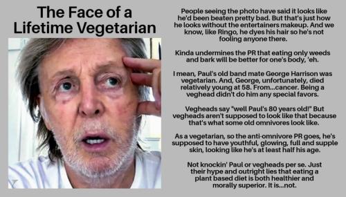 Political - Face Lifetime Vegetarian McCartney