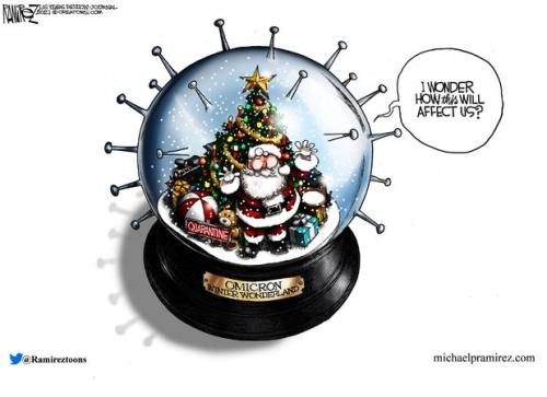 christmasomicronglobe