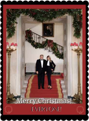 TrumpChristmasFramedBlSig