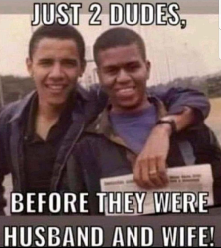 Barak and Michael Obama