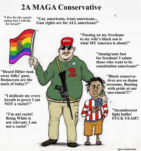 2a_maga_conservative_with_gay_flag_mixed_son_and_gun