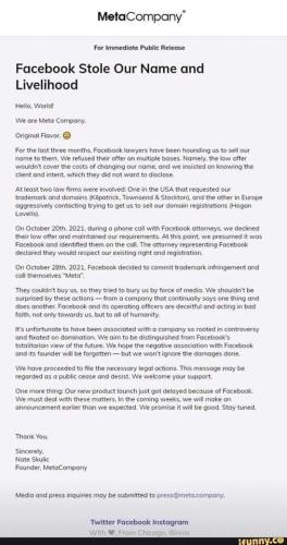 facebook stole our name