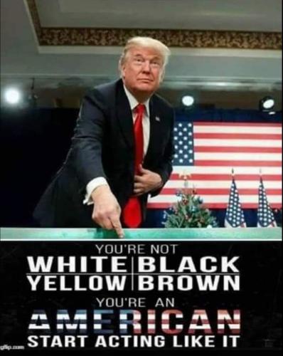 You're an American, Start acting like it