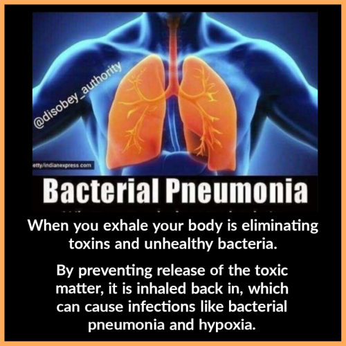 masks and bacterial pneumonia