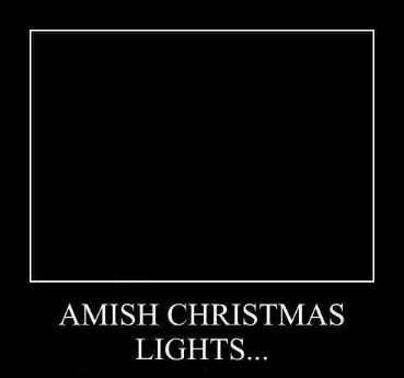 amish Christmas lights