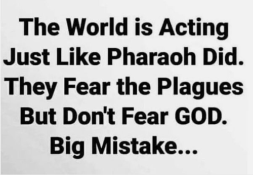 Fear God over plagues