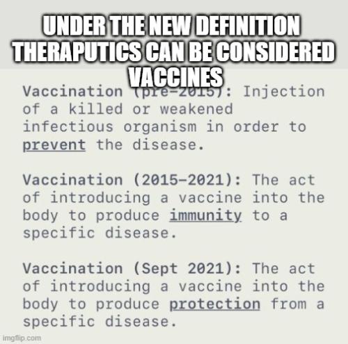 Vaccine Definitions Changed 2021 - A