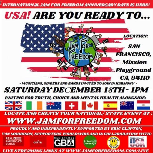 San Francisco, CA - Dec 18 - Jam For Freedom
