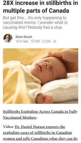 Stillbirths is rampant in Canada