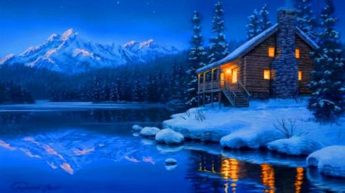 Blue Winter home