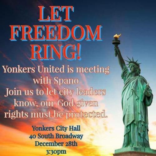 Yonkers, New York - Dec 28 - Freedom Rally
