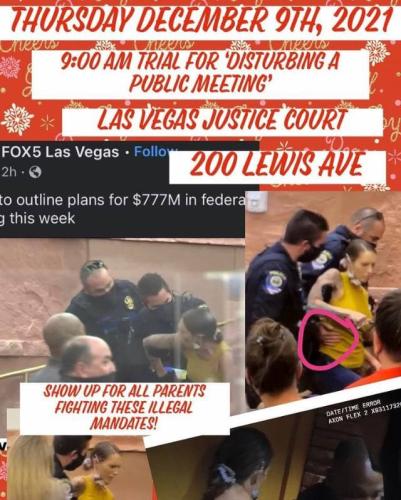 Las Vegas, Nevada - Dec 9 - Protest