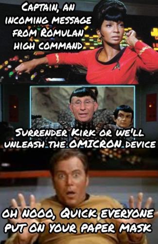 paper mask star trek