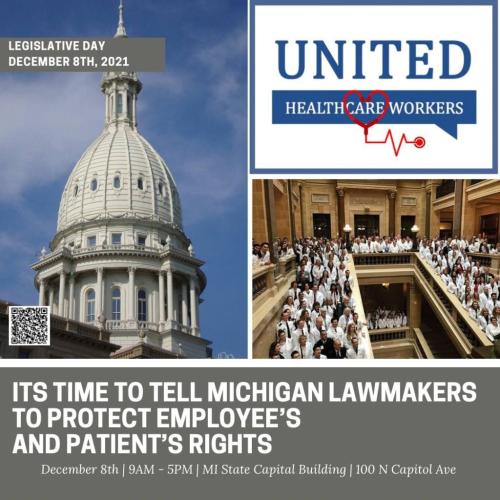 Michigan - Dec 8 - United Healthcare Workers Rally
