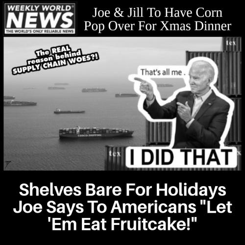 Political - Joe Let Em Eat Fruitcake
