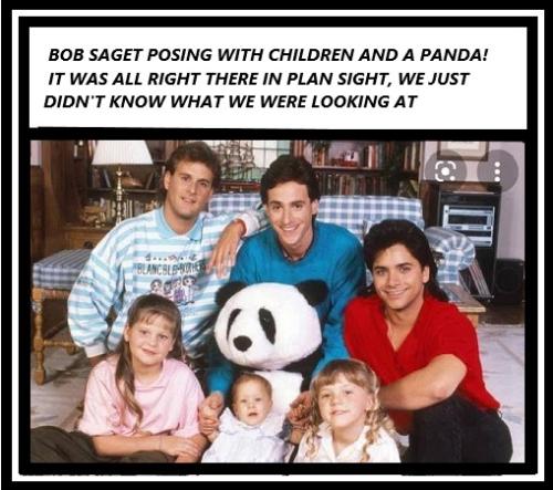 BOB SAGET WITH PANDA