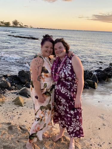 Hawaii Wedding Day with my Daughter