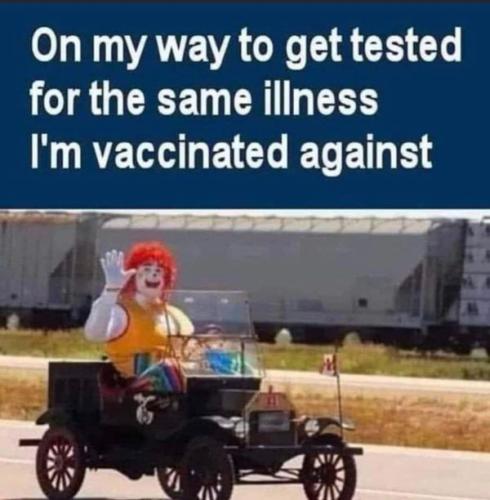 tested for same thing vaxxed against