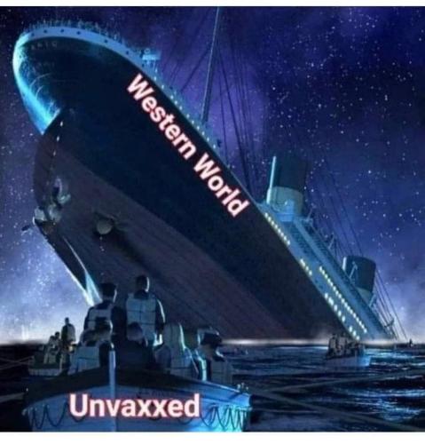 unvaxxed are not threatened by the controlled indifferent lazy sinking society