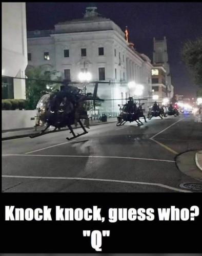 KNOCK, KNOCK, GUESS WHO Q