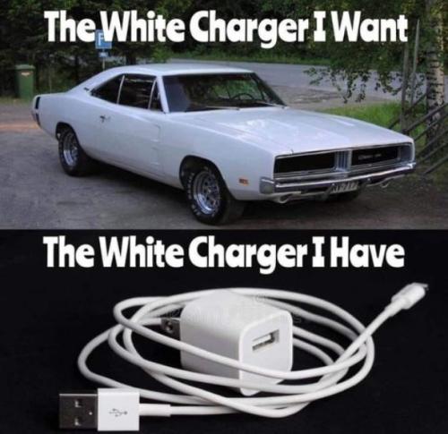 the white charger i want