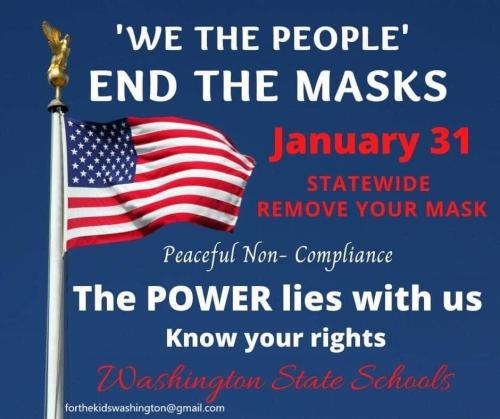 Washington State - Jan 31, 2022 - Remove Your Mask