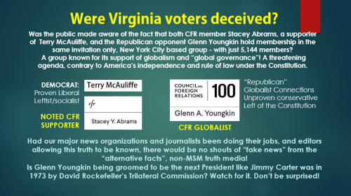 CFR-Virginia Gov candidates with CFR ties