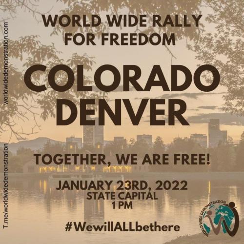 Denver, Colorado - Jam 23, 2022 - Freedom Rally