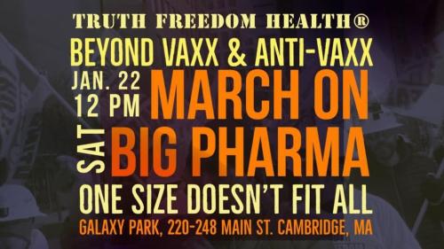 Cambridge, Massachusetts - Jan 22, 2022 - March on Big Pharma