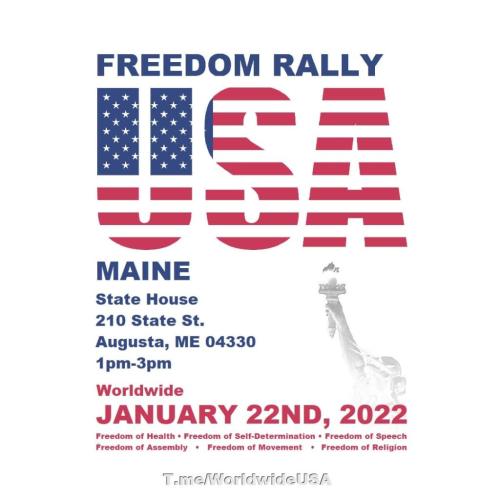 Agusta, Maine - Jan 22, 2022 - Freedom Rally