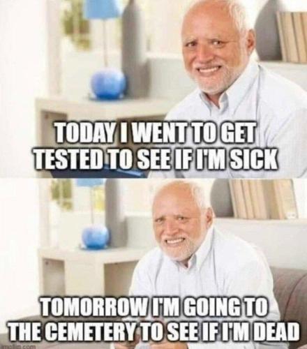 Tested to see if sick