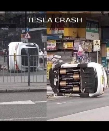 Telsa Crash