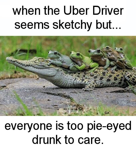 when the Uber Driver seems sketchy but