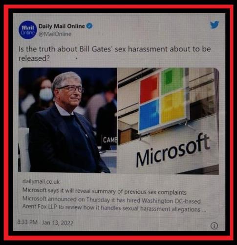 BILL GATES' SEX HARASSMENT