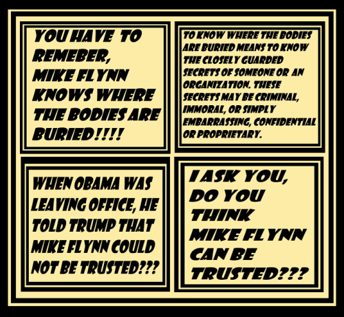 mike flynn knows where the bodies are buried