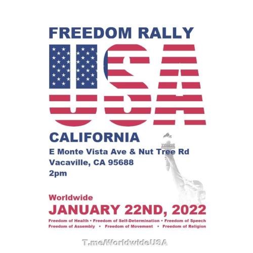 Vacaville, CA - Jan 22, 2022 - Freedom Rally