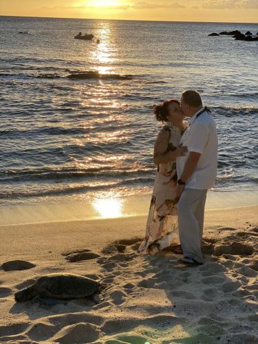 Sunset on our Wedding Day in Kona